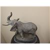Image 7 : American Cast Bronze Sculpture Titled Elephant Limited Edition 90/850 by Tom Knapp on Marble Base 17