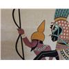 Image 8 : Egyptian Revival Style Textile Wall Hanging, Framed 78" x 34"