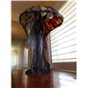Image 2 : Art Nouveau (Jugendstil) Figural Bronze Table Lamp Titled Flying Lady Signed Behrens Reproduction