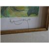 Image 3 : Joven con Cesto de Flores Serigraph on Paper Limited Edition 221/250 by José Royo, Wood Framed 28" x