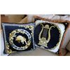 Image 1 : Qty 2 Decorative Throw Pillows: Leopard & Gilded Lyre 20" & 17" Diagonal