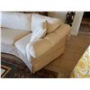 Image 14 : Qty 2 White Curved 3-Seat Upholstered Sofa Sections w/ Back & Throw Cushions 105"L x 21" x 32"H
