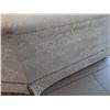 Image 27 : Qty 2 White Curved 3-Seat Upholstered Sofa Sections w/ Back & Throw Cushions 105"L x 21" x 32"H