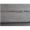 Image 29 : Qty 2 White Curved 3-Seat Upholstered Sofa Sections w/ Back & Throw Cushions 105"L x 21" x 32"H