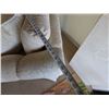 Image 33 : Qty 2 White Curved 3-Seat Upholstered Sofa Sections w/ Back & Throw Cushions 105"L x 21" x 32"H