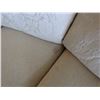 Image 36 : Qty 2 White Curved 3-Seat Upholstered Sofa Sections w/ Back & Throw Cushions 105"L x 21" x 32"H