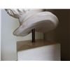 Image 7 : Contemporary Cast Marble Head of a Bearded Male Figure 26"H on Pedestal Stand 18" x 18" x 36"