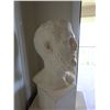 Image 9 : Contemporary Cast Marble Head of a Bearded Male Figure 26"H on Pedestal Stand 18" x 18" x 36"