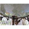Image 16 : Baroque Revival Style Table w/ Sculptured Winged Figures Base & Floral Top 38" Dia, 33"H