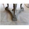 Image 9 : Baroque Revival Style Table w/ Sculptured Winged Figures Base & Floral Top 38" Dia, 33"H