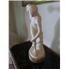 Image 2 : Italian White Marble Sculpture, Male Discus Thrower, Signed by Arnaldo Giannelli 7" Dia (Base), 18"H