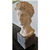 Image 1 : Classical Cast Male Bust Sculpture on Stone Base  Signed by Arnaldo Giannelli 5" x 5" x 15"H