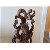 Image 2 : Balinese Hardwood Sculpture of a Dancer on Cast Column Base 43"H