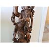 Image 3 : Balinese Hardwood Sculpture of a Dancer on Cast Column Base 43"H