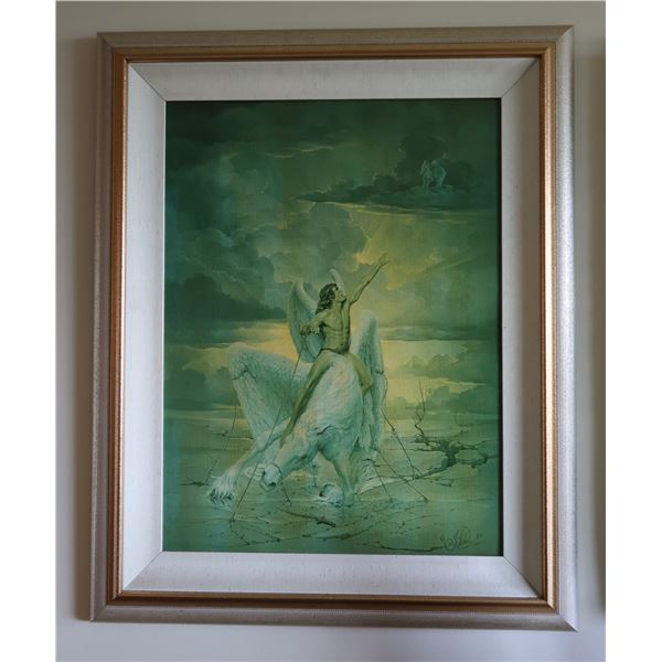 Restrictions Giclée Print on Canvas by John Pitre, Framed 21" x 28"