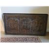 Image 8 : Egyptian-Style Rectangular Copper Relief Plaque Depicting a Tripartite Scene w/ Hammered Hieroglyphs