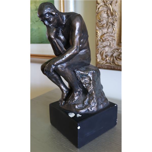The Thinker Reproduction Sculpture 13"H