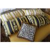 Image 1 : Qty 5 Pillows w/ European Baroque Design, Misc Sizes