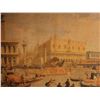 Image 2 : Vintage Venetian Canal Scene Tapestry, Framed 51" x 36"