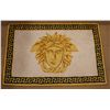 Image 1 : Contemporary Italian Designer Bath Mat w/ Medusa Head Motif, by Versace 50" x 30"