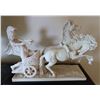 Image 1 : Italian Chariot Racer Sculpture by Amilcare Santini 15" x 5" x 12"H