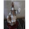 Image 2 : Asian Male Figurine in Display Case 8" x 8" x 13"H
