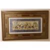 Image 1 : Persian-Style Dancing Figures, Miniature Painting on Paper, Framed 31" x 18"