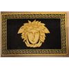 Image 1 : Contemporary Italian Designer Bath Mat w/ Medusa Head Motif, by Versace 48" x 31"