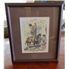 Image 1 : Native American on Horseback Artwork by Artist C.M. Russell 1926, Framed