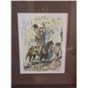 Image 2 : Native American on Horseback Artwork by Artist C.M. Russell 1926, Framed