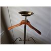 Image 2 : Vintage Brass & Wood Valet Butler Stand 48"H