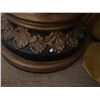 Image 10 : Qty 2 Pedestal Display Stands w/ Cherub Bases & Marble Tops 16" x 32"