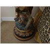 Image 9 : Qty 2 Pedestal Display Stands w/ Cherub Bases & Marble Tops 16" x 32"