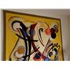Image 3 : Israeli Large Abstract Tapestry by Aviva Margalit, Framed 70" x 72"