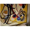 Image 5 : Israeli Large Abstract Tapestry by Aviva Margalit, Framed 70" x 72"