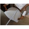 Image 8 : Carved French-Style Open Armchair w/ Cabriole Legs & Tapestry Floral Fabric 22" x 18" x 38"H