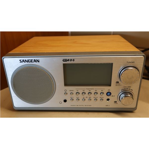Sangean R-D-S Wooden Cabinet Digital Tuning Radio