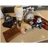Image 1 : Misc Décor: Trinket Box, Vase, Shell, Clock, Panda Figurine, Globe, etc Misc Sizes