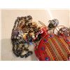 Image 13 : Misc Décor:  Woven Wall Hanging, Beaded Canteen, etc Misc Sizes