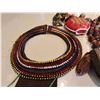 Image 3 : Misc Décor:  Woven Wall Hanging, Beaded Canteen, etc Misc Sizes