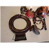 Image 5 : Misc Décor:  Woven Wall Hanging, Beaded Canteen, etc Misc Sizes