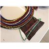 Image 7 : Misc Décor:  Woven Wall Hanging, Beaded Canteen, etc Misc Sizes