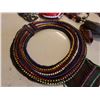 Image 8 : Misc Décor:  Woven Wall Hanging, Beaded Canteen, etc Misc Sizes