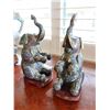 Image 14 : Qty 2 Contemporary Chinese Cloisonné Enamel Seated Elephant Lidded Boxes/Bookends 12"H