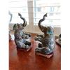 Image 2 : Qty 2 Contemporary Chinese Cloisonné Enamel Seated Elephant Lidded Boxes/Bookends 12"H