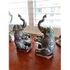 Image 3 : Qty 2 Contemporary Chinese Cloisonné Enamel Seated Elephant Lidded Boxes/Bookends 12"H