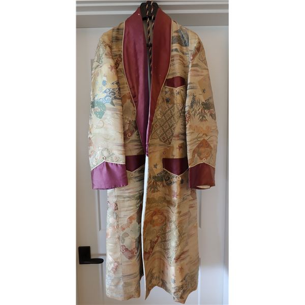 Men's Asian Motif Robe w/ Tie