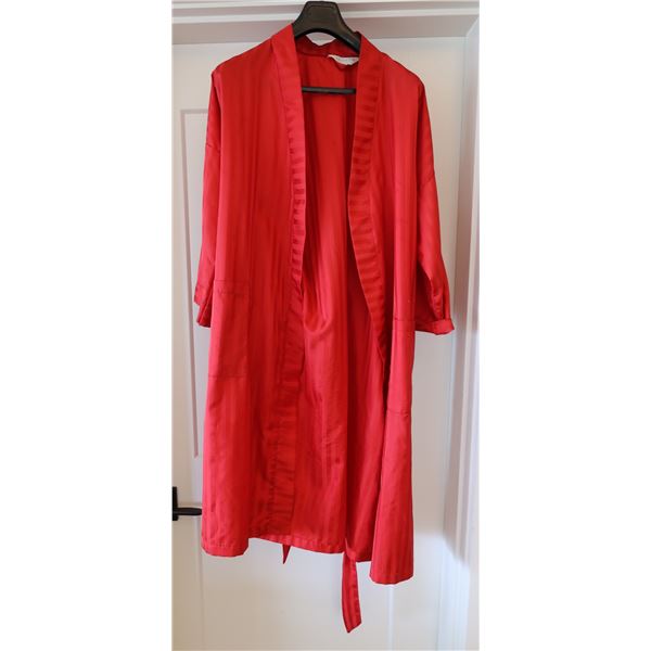 Christian Dior Monsieur One Size Red Robe w/ Tie
