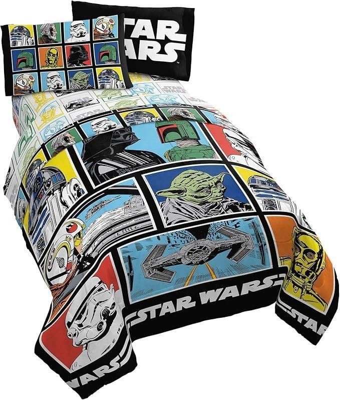 Jay Franco - JF27246EPCD Star Wars Classic Grid Parure de lit complète
