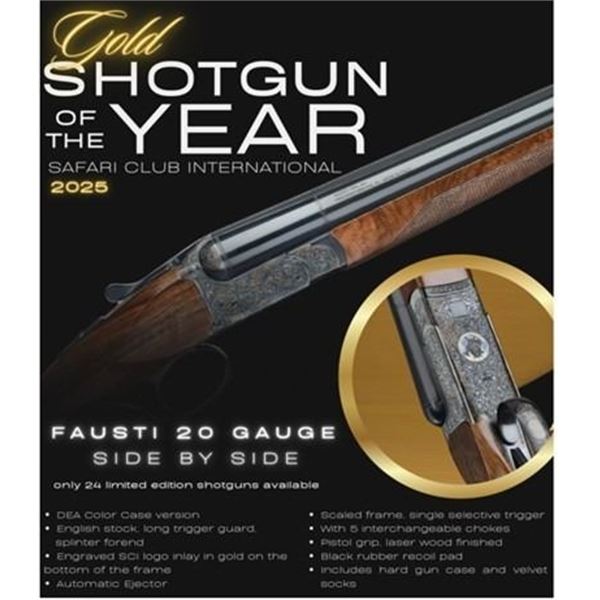 SCI 2025 Shotgun of the Year Fausti 20 Gauge Side by Side